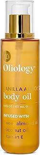 Oliology Vanilla Almond Body Oil – Hydrating Blend with Sweet Almond Oil, Coconut Oil & Vitamin E | Softens, Nourishes & Enhances Skin’s Radiance, 6 Fl Oz
