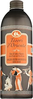 Tesori d'Oriente: "Fior Di Loto e Karité" ("Lotus Flower and Shea Butter") Bath Cream - 16.9 Fluid Ounces (500ml) Bottle [ Italian Import ]