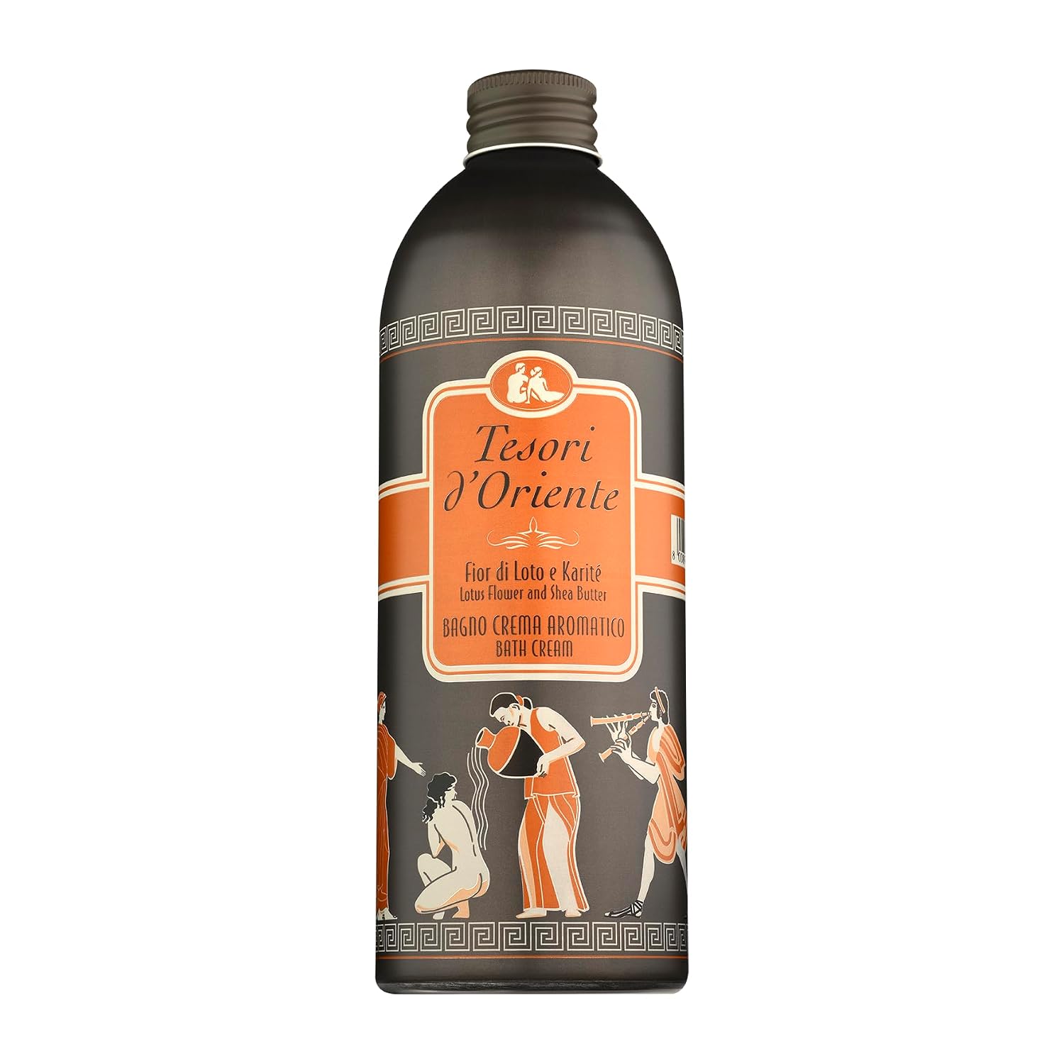 Tesori d'Oriente: "Fior Di Loto e Karité" ("Lotus Flower and Shea Butter") Bath Cream - 16.9 Fluid Ounces (500ml) Bottle [ Italian Import ]