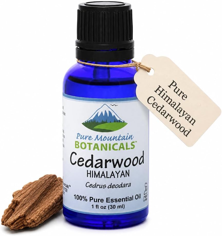 Cedarwood Essential Oil - Pure Natural & Kosher - 1oz Bottle Cedrus Deodara