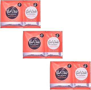 AvryBeauty Gel-Ohh Jelly Spa Bath 3 pack, Citrus Fresh, Citrus Scented, Vitamin C , Jelly Pedicure, Salon Services, Pedicure, Salon Pedi, Relaxation, Heat & Aroma Therapy, Foot Care
