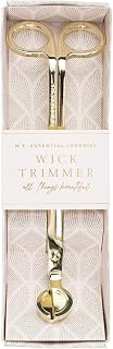 Lollia Essential Luxuries Wick Trimmer, Golden Candle Accessory Embossed with “All Things Beautiful”, Elegant Candle Wick Cutter, Candle Scissors for Longer Burn & Clean Candle