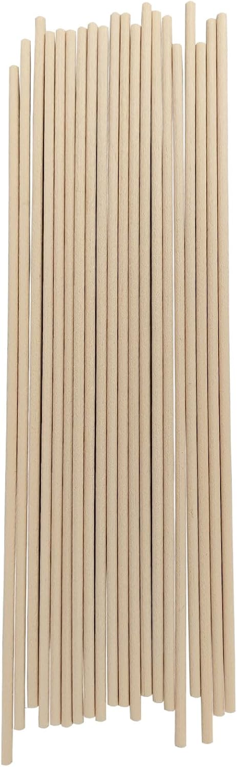 20-Pack Fiber Diffuser Reeds, 8-Inch Premium Replacement Sticks for Essential Oil Reed Diffusers, High-Absorbent Eco-Friendly Reed Diffuser Sticks for Home Fragrance(White)