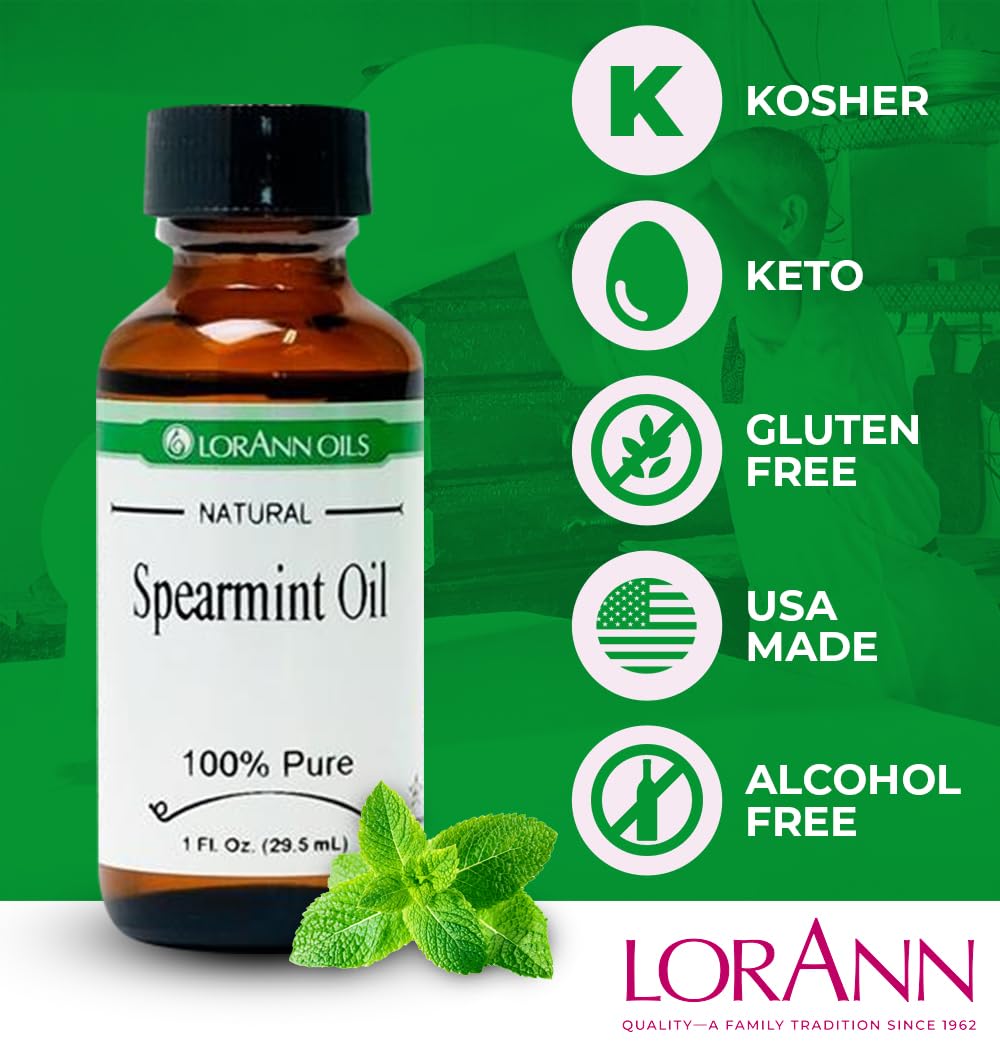 LorAnn Spearmint Oil SS Natural, 4 ounce bottle