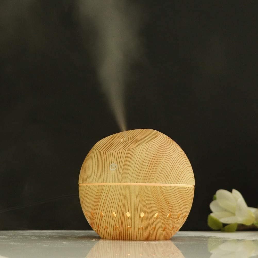 130ml Essential Oil Diffuser Wood Grain Aromatherapy Diffusers Cool Mist Humidifier for Baby Home Office Yoga