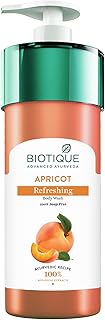 Biotique Bio Apricot Refreshing Body Wash, 800ml I 100% Soap Free