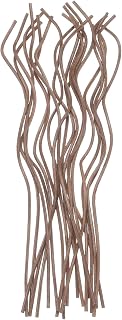 uxcell 20Pcs Wavy Rattan Reed Diffuser Sticks, 28cm/11 Natural Wooden Rattan Fragrance Diffuser Refill Sticks Replacement for Home, Bedroom, Hotel, Office, Bathroom Shelf Decor (Coffee)