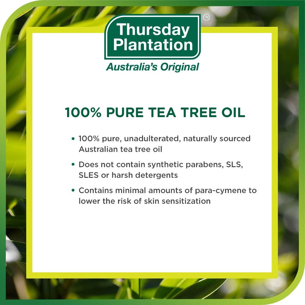 Thursday Plantation Australian Tea Tree Oil, Naturally Sourced Oil, Cleanses and Purifies, 0.85 fl oz
