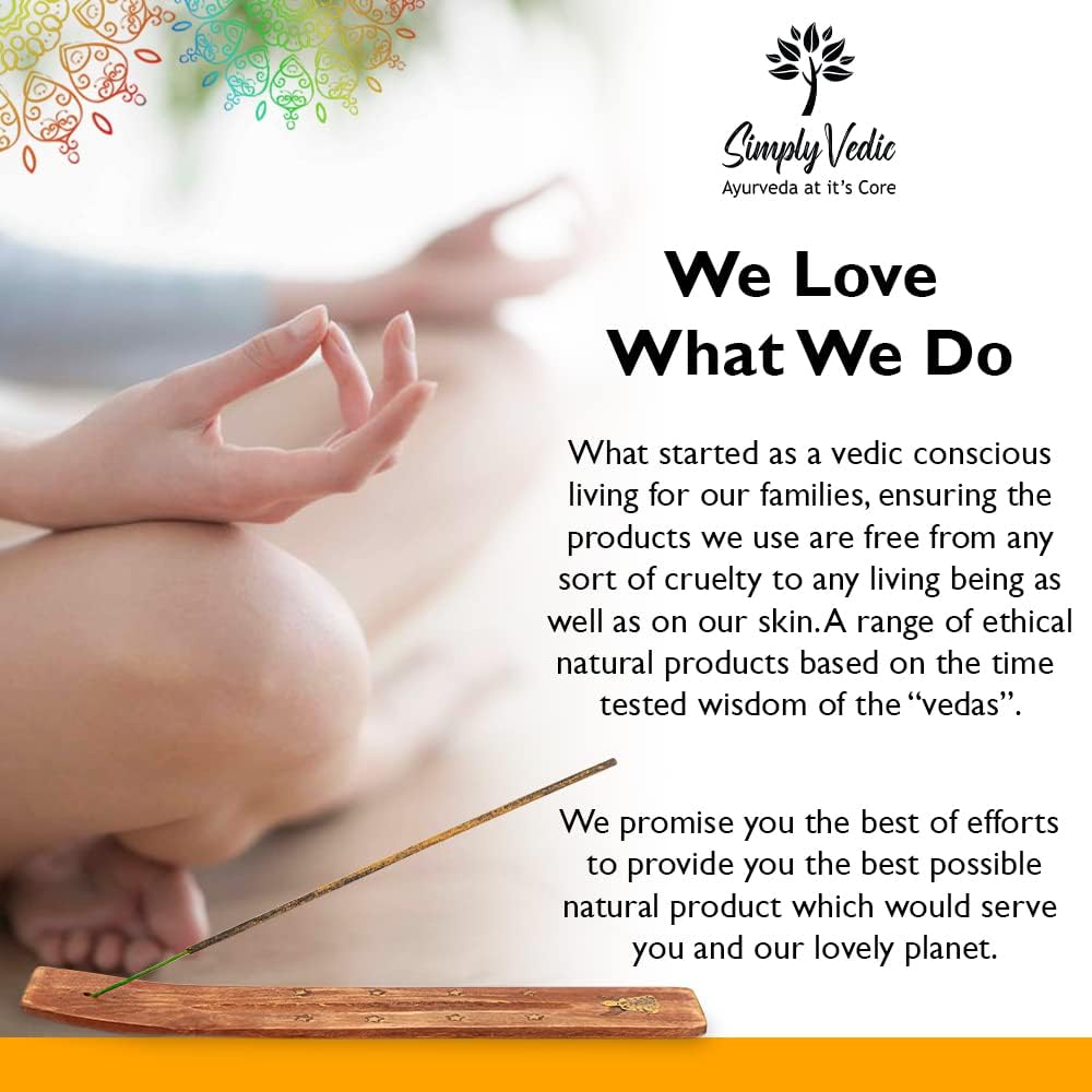 Simply Vedic 7 Chakra Incense Sticks, Aromatic Bliss for Balance & Healing| Handcrafted 140 Sticks with Pure Natural Scents to Align Energy Centers, Aromatherapy, Meditation, Yoga, Promote Relaxation
