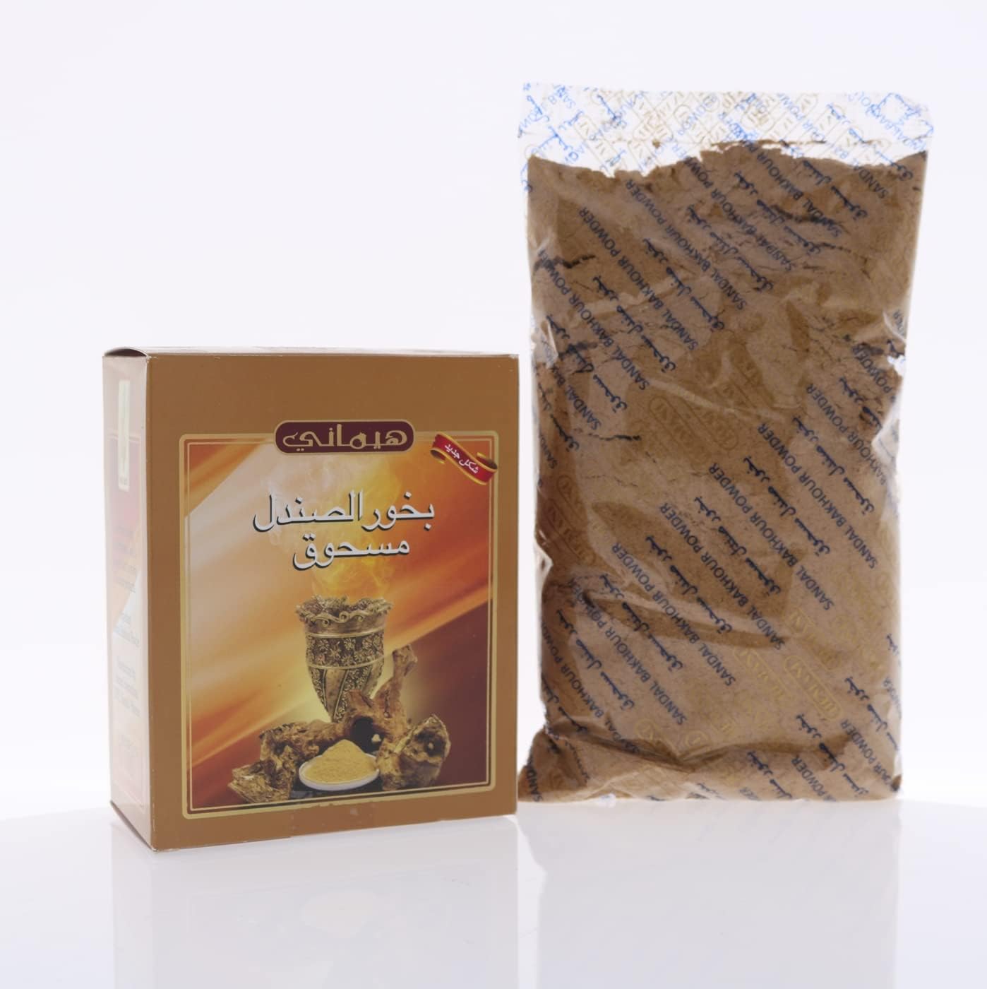 Hemani Sandal Bakhoor 200g - Sandalwood Bakhour Incense Powder for Mabkhara Burner - Arabian Bukhoor, Long-Lasting Home Fragrance - Halal, Alcohol-Free - Hemani Since 1949