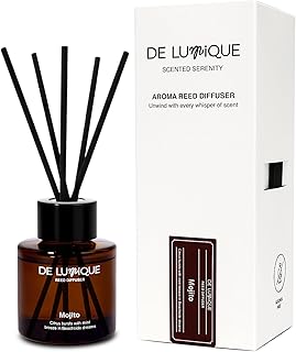 Mojito Scent Reed Diffuser Oil – Long-Lasting Diffusers for Home with Lime, Mint, Apple & Rum – Premium Essential Oils for Room Fragrance & Relaxation – 50ml