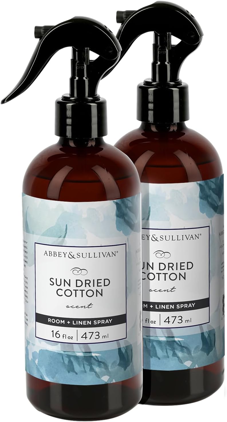Abbey &amp; Sullivan Linen Spray, Sun Dried Cotton, Pack of 2, 16 oz