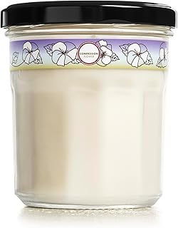 MRS. MEYER'S CLEAN DAY Scented Soy Candle, Large, Compassion Flower Scent, 7.2 Ounce Candle
