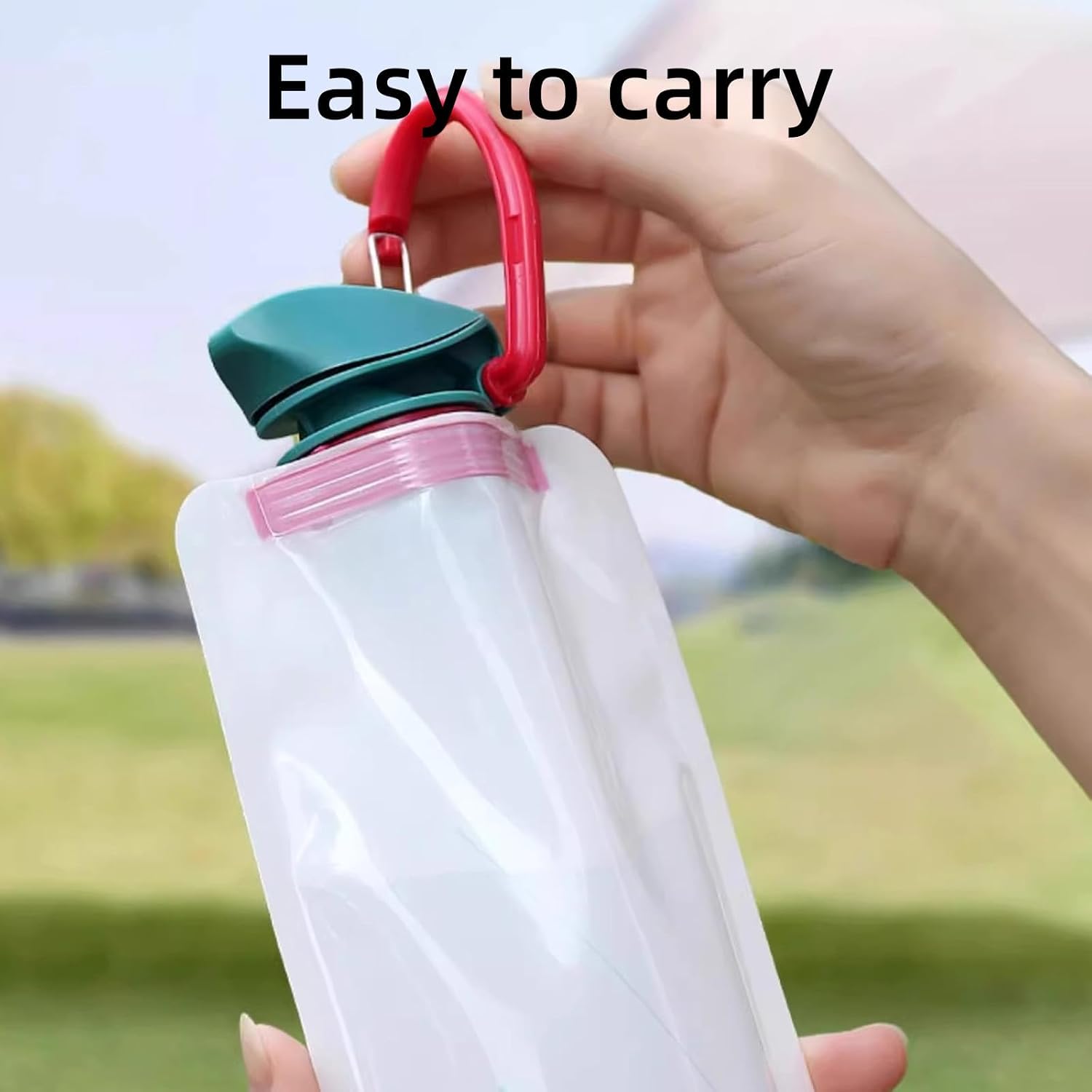 3-in-1 Travel Essential Kit for Outdoor Enthusiasts | Disposable Bath Towel + Rain Poncho + Collapsible Silicone Water Bottle | Compact Set for Soccer Cup,Stadium Games, Camping, Hiking