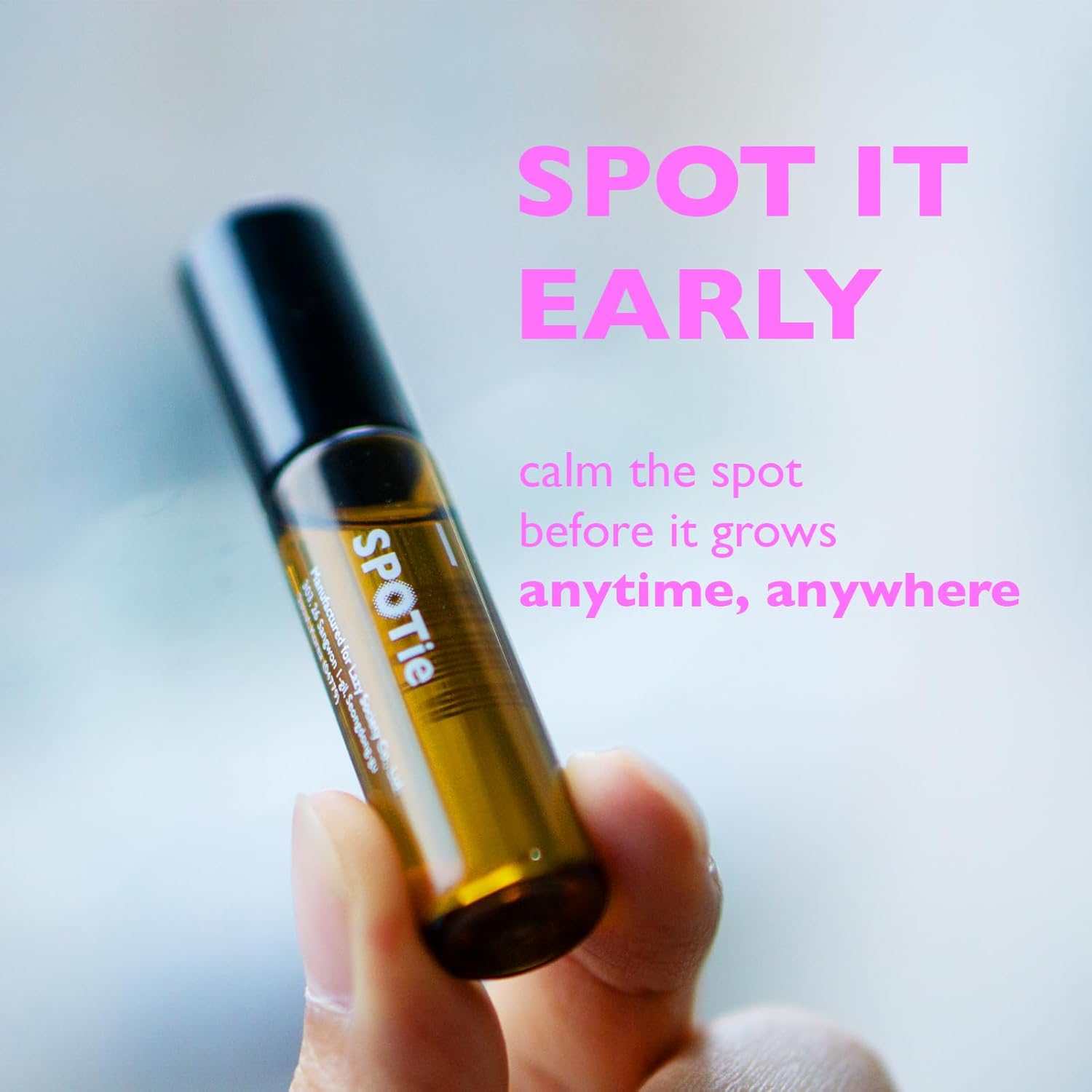 Calm Down Spot Roll-on with Tea Tree Oil - 100% Australian Sourced Tea Tree for Stressed Skin Relief - 0.19 fl oz(5.5ml)