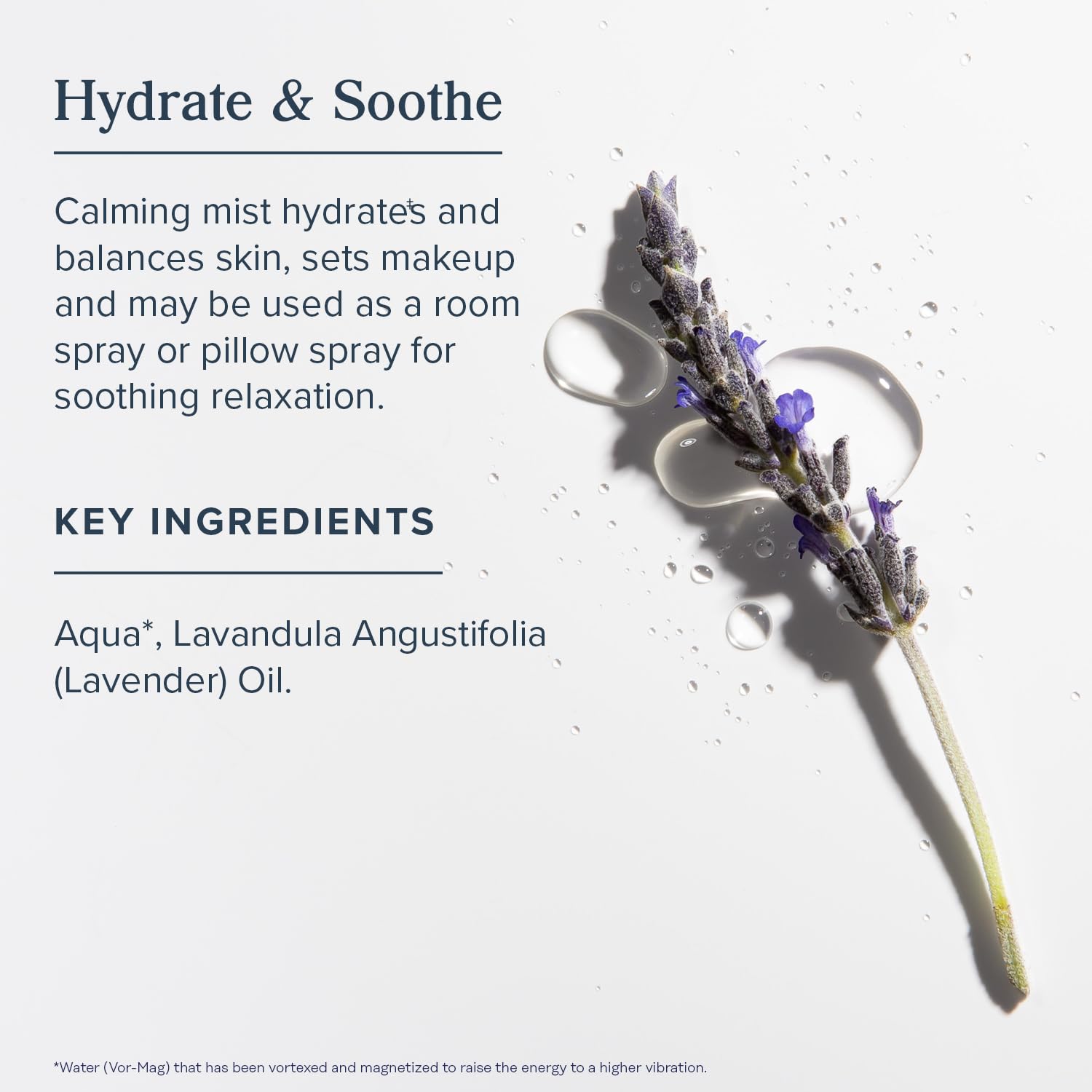 HERITAGE STORE Lavender Water Mist, Face and Body Spray, Pillow Spray, Room Spray, Calms and Balances Skin and Spaces, Soothing Lavender Scent, Made without Parabens, Vegan, Cruelty Free, 8oz