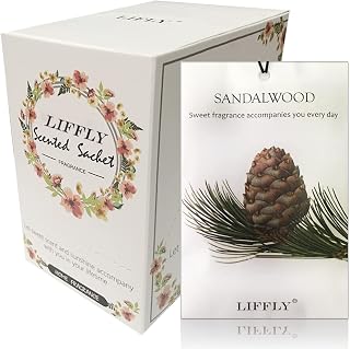 14 Packs Sandalwood Scented Sachets Bag for Drawer and Closet Long Lasting Gift