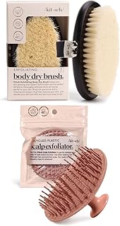 Kitsch Dry Brushing Body Brush & Hair Scalp Massager