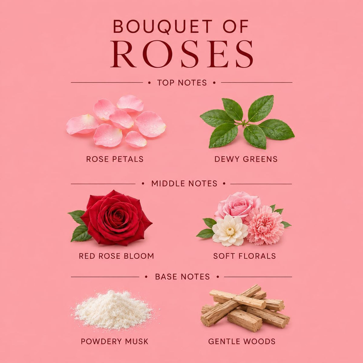 Affinati Bouquet of Roses 17 oz 3-Wick Luxury Soy Blend Candle