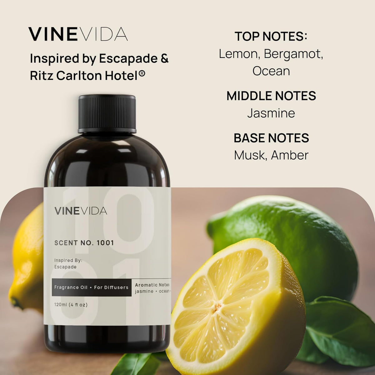 VINEVIDA (4oz) Hotel Diffuser Oil - Home Luxury Scents