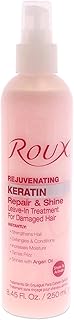 Roux Argan Oil Keratin Repair & Shine Leave in Treatment, Rejuvinating Formula for Damaged Hair, 8.45 Fl Oz