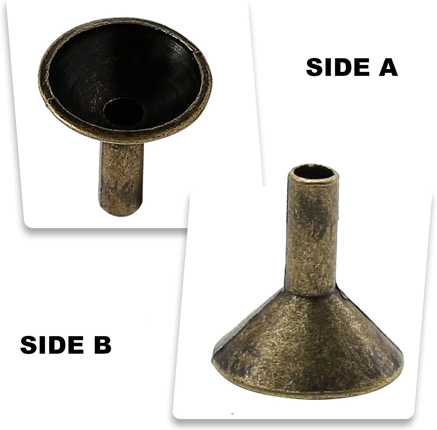 EATAKWARD 50PCS Metal Backflow Incense Sticks Holder Small Funnel Shape Incense Cone Tray Base Rack Holder Waterfall Incense Burner