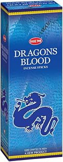 HEM Dragons Blood Blue Incense Sticks | Natural, Pure House & Flower Powder | Aromatherapy Incense For Air Purifier, Cleanness The Aura & Relieving Stress | Gift Set, 120 Count (Pack of 1)