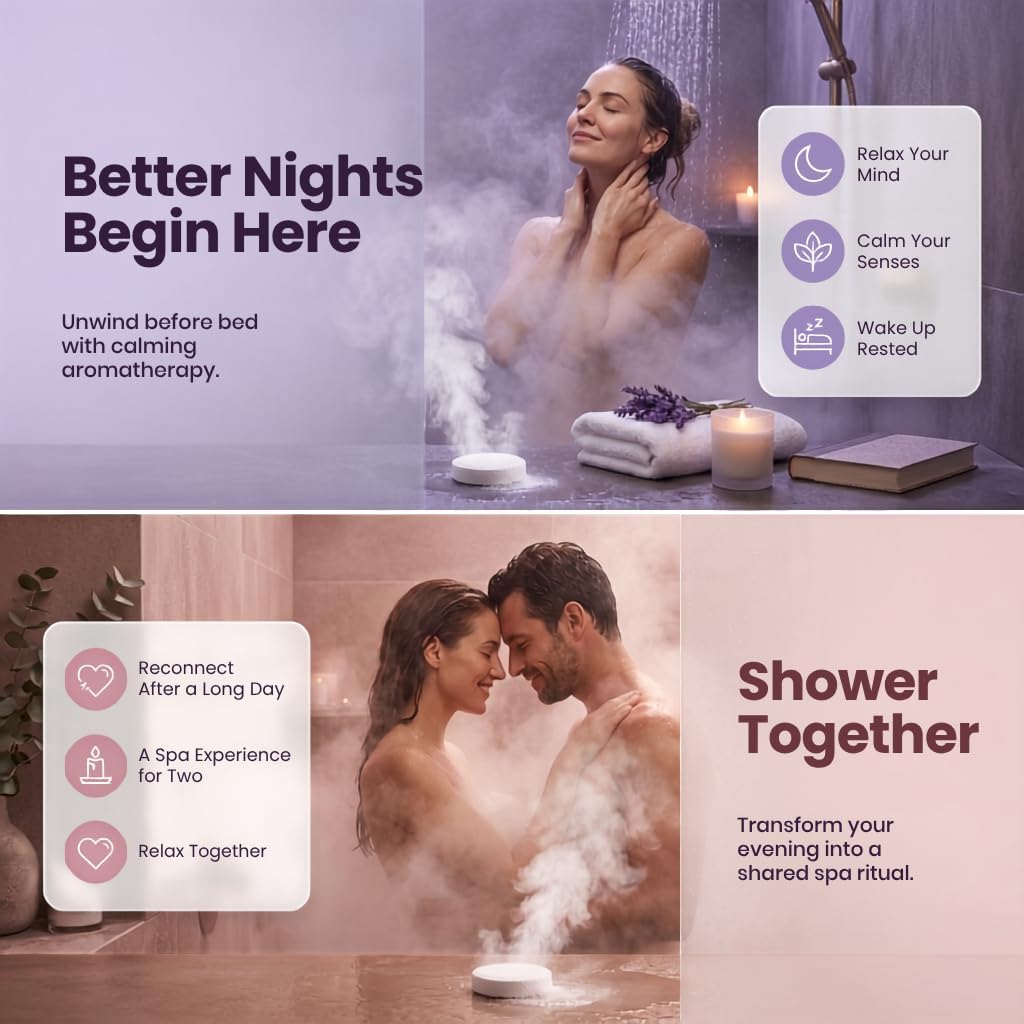 BodyRestore Shower Steamers Aromatherapy, Self Care Gifts, Energize 15 Pack