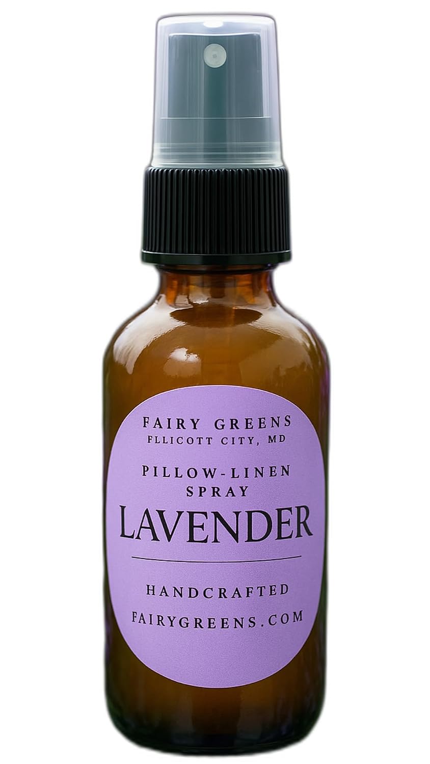 Lavender Pillow Spray – 2oz All-Natural Sleep Mist with Pure Essential Oils | Handcrafted Calming Room & Linen Spray for Better Sleep | Made on Family Farm