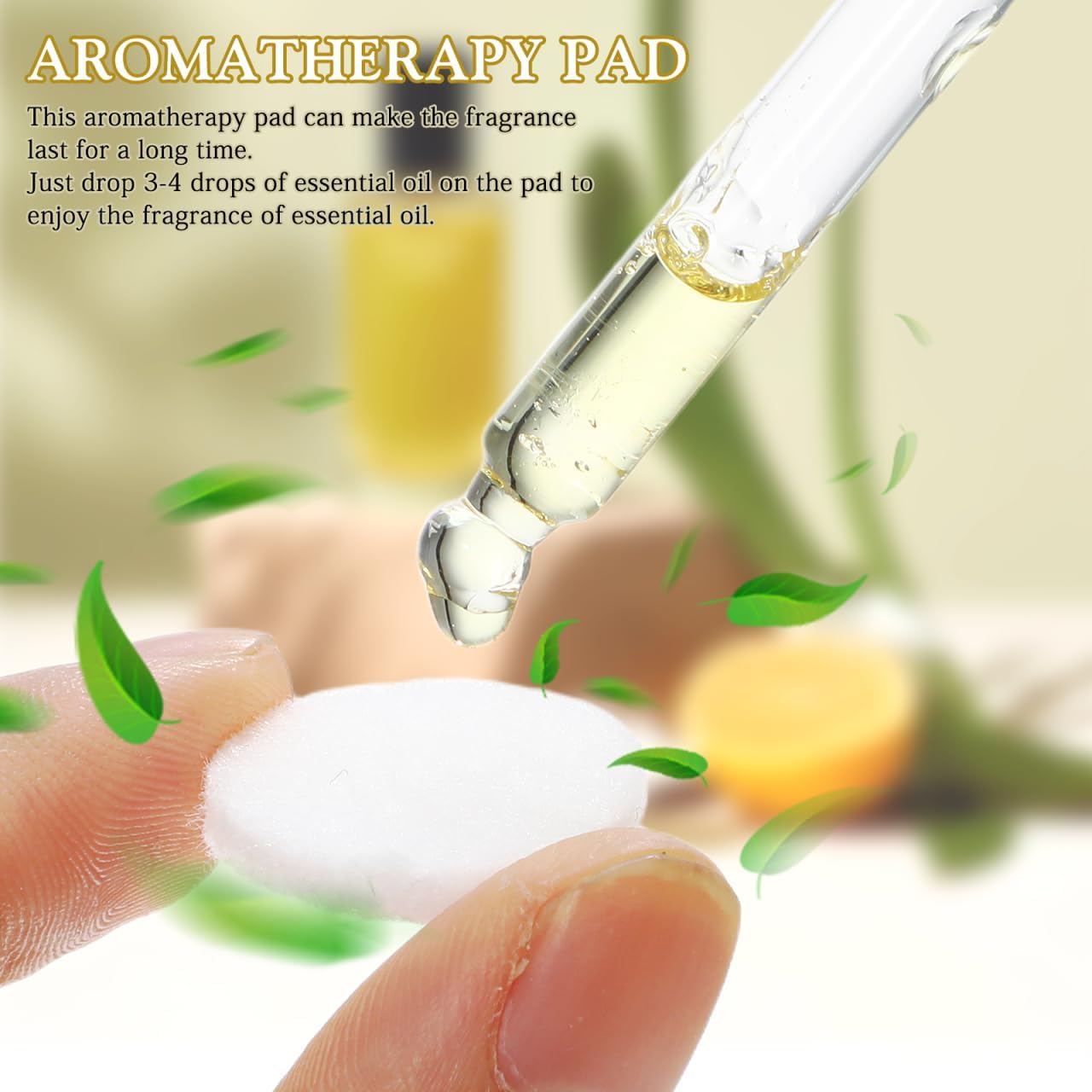 COHEALI Aroma Pendant Pads Replacements Refill Pads for Essential Oil Necklaces 50Pcs Absorbent Diffuser Gaskets 0.86X0.86X0.11In for Aromatherapy Necklace Locket Car Home Use