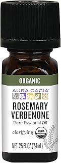 Aura Cacia Organic Rosemary Verbenone, 0.25 FZ