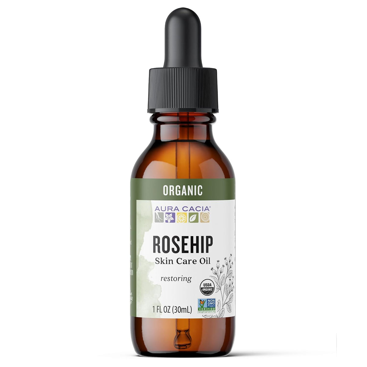 Aura Cacia Organic Rosehip Skin Care Oil
