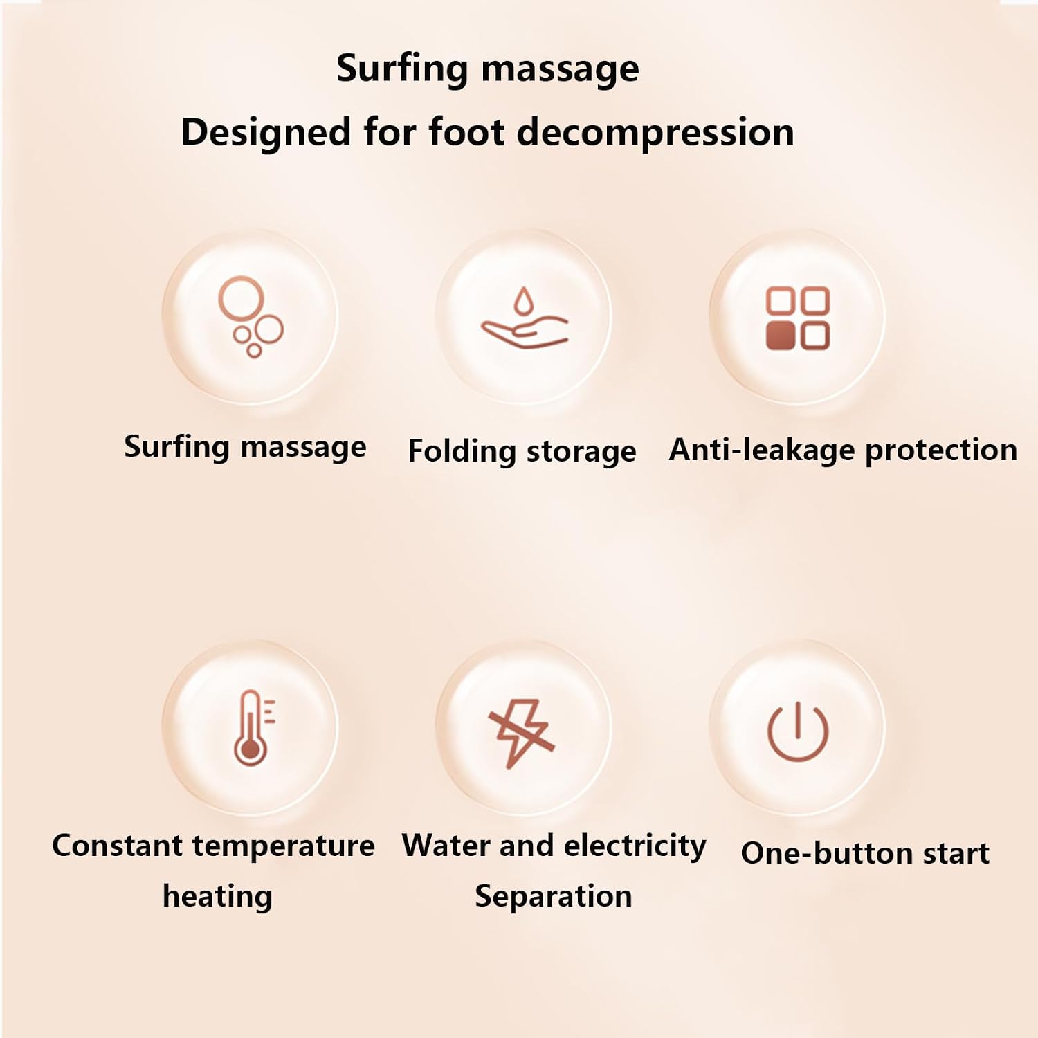 Collapsible Foot Spa Bath Massager with Heat, Bubble, Control Shiatsu Foot Massage Soak Tub for Foot Pain Relief, with Acupressure Massage Points and Temperature Control
