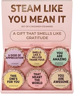 MESMOS 6 Assorted Shower Steamers Aromatherapy, End of Year Teacher Gifts, Thank You Gifts for Women, Shower Steamers for Women, Showers Bomb, Appreciation Gift for Coworkers, Admin, Staff & Team