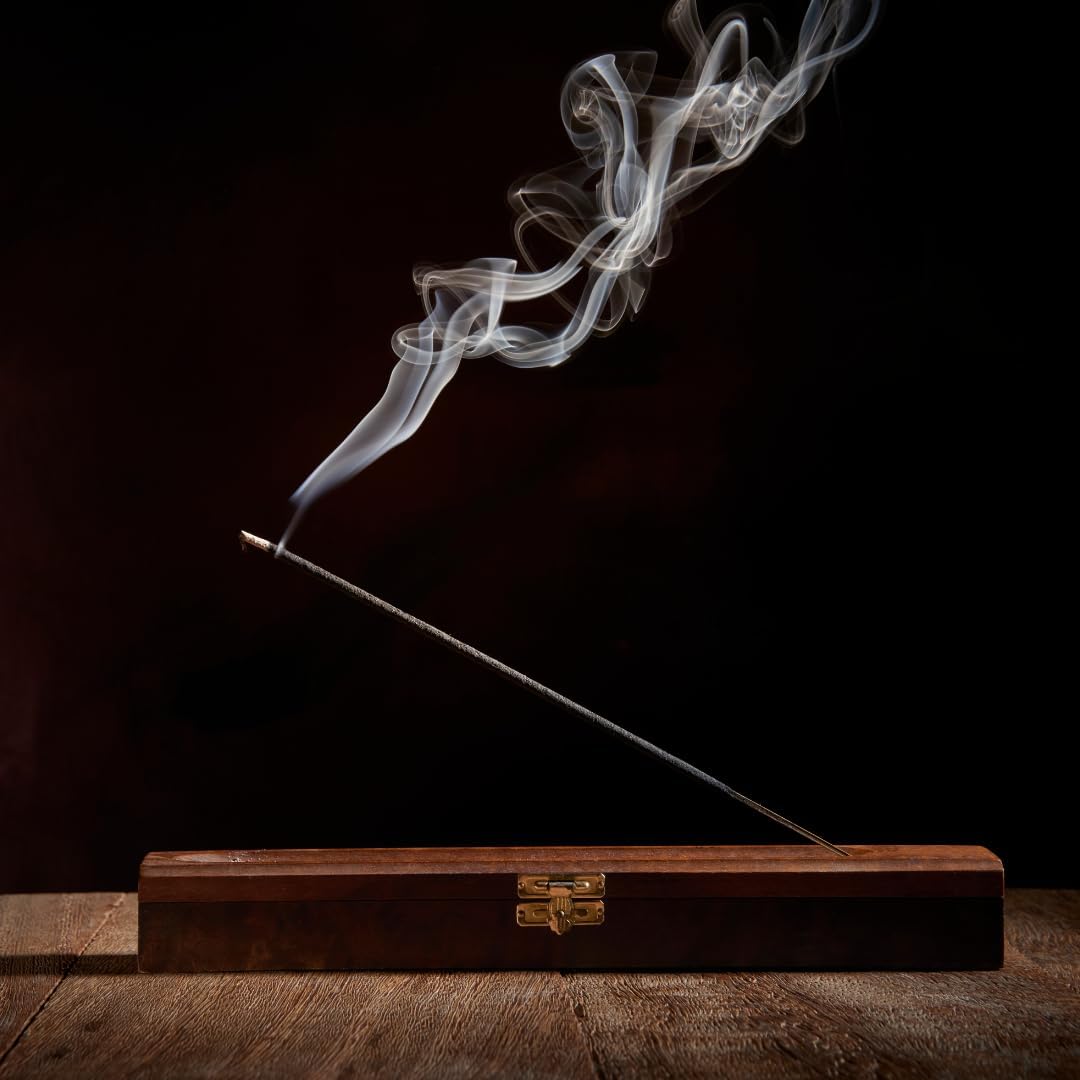 Bless-International-Black-Coconut 100%-Natural-Handmade-Incense-Sticks Organic-Chemicals-Free-for-Relaxation-Positivity-Yoga-Meditation 12-Inches-1-Hour-Plus-Burning-Time-100-Sticks-250-GM
