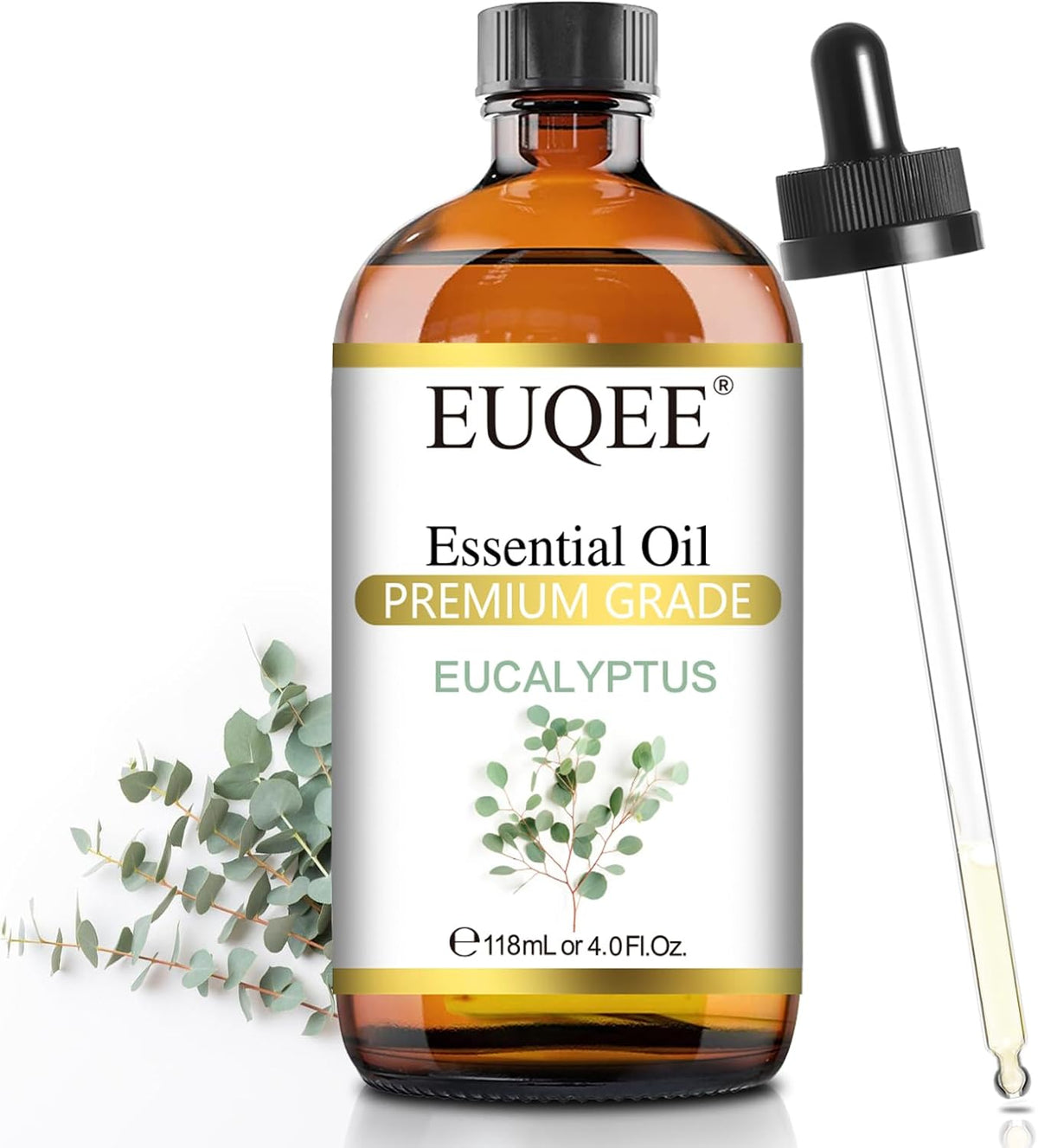 EUQEE Eucalyptus Essential Oil for Spray 118ml/4Fl.Oz