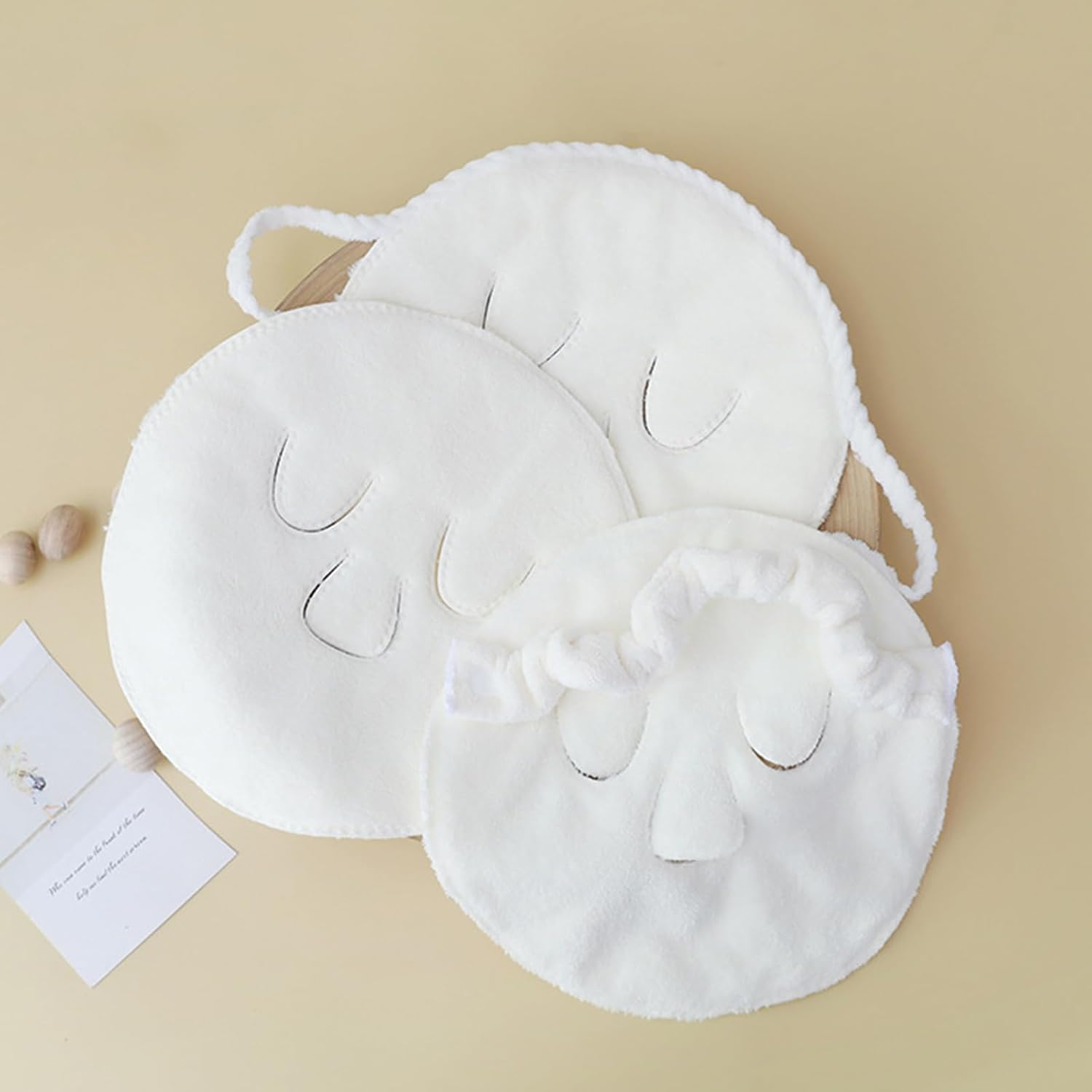 mdgfge 3Pcs Face Steaming Towel Mask Hot Cold Compress Moisturizing Face Steamer Beauty Reusable Soft Breathable Facial Towel for Women Skin Face Care Home Salon Supplies