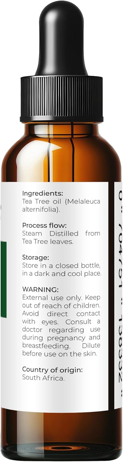 Tea Tree Essential Oil by Velona - 2 Fl Oz | Therapeutic Grade for Aromatherapy Diffuser Undiluted