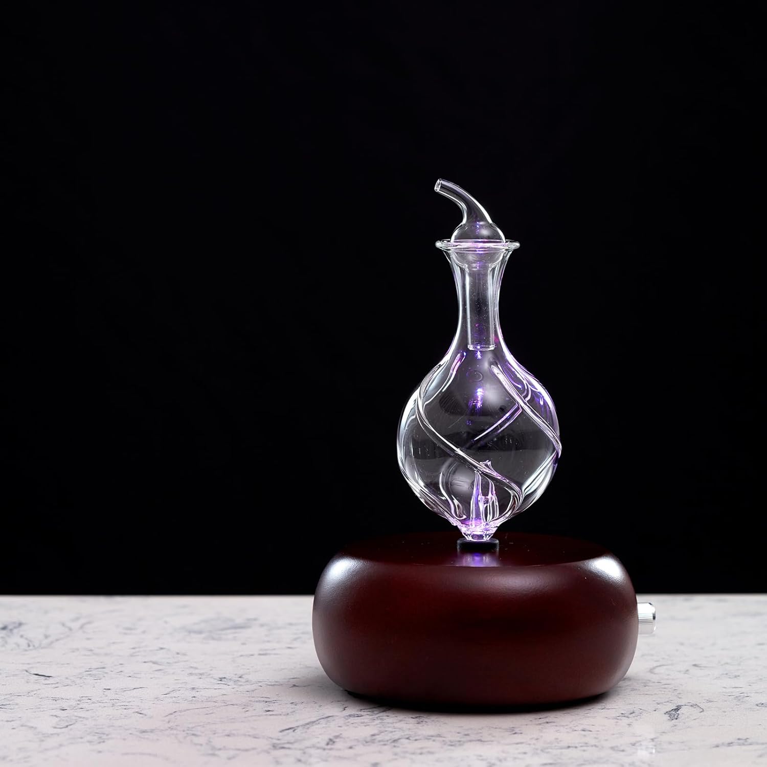 Nebulizing Pure Essential Oil Aromatherapy Diffuser, Premium Home & Professional Use, No Heat, No Water, No Plastic – Dark Radiance by Organic Aromas