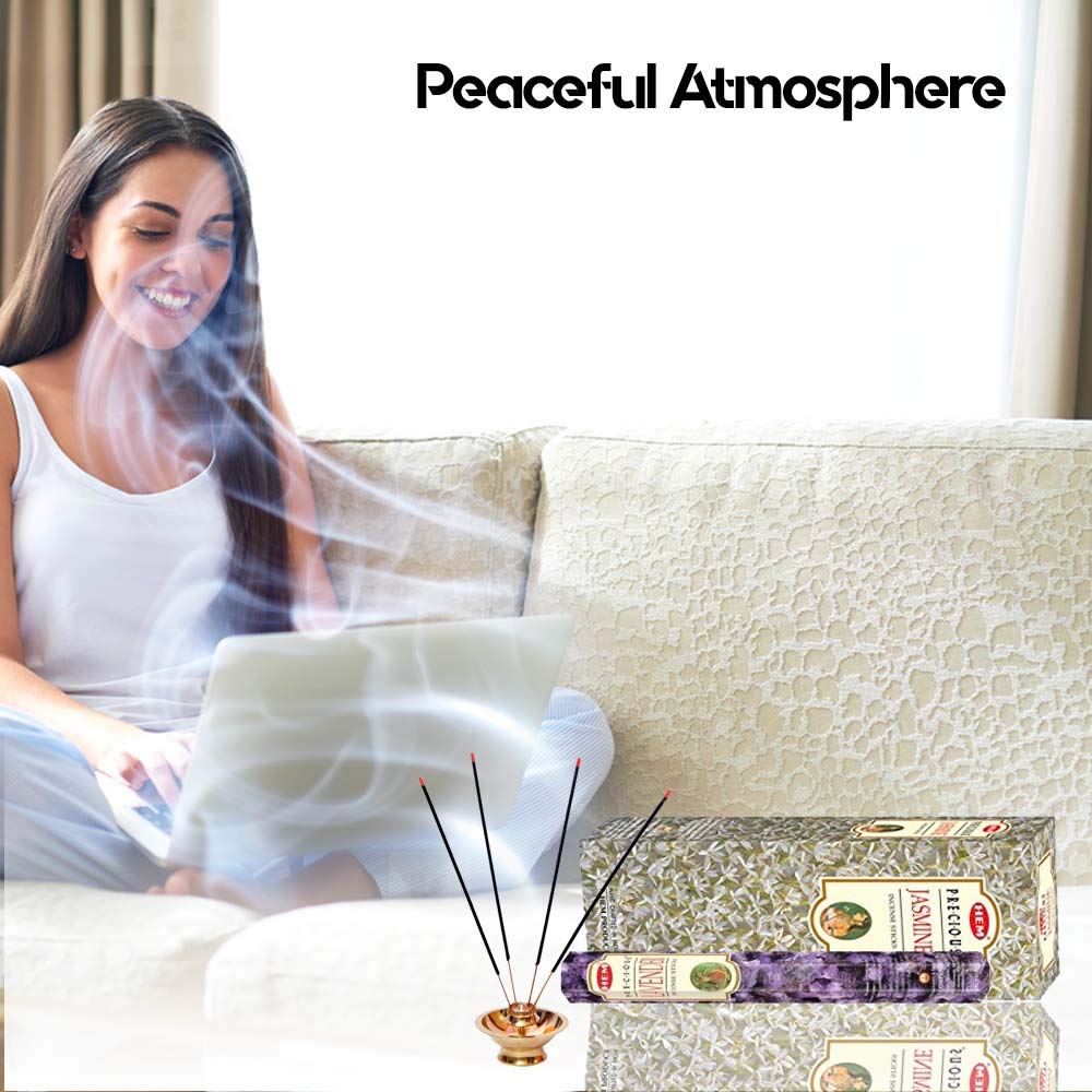 Hem Lavender & Jasmine Incense Sticks – Pack of 2 Boxes (240 Sticks Total) – Calming Floral Aroma for Relaxation, Meditation & Home Fragrance