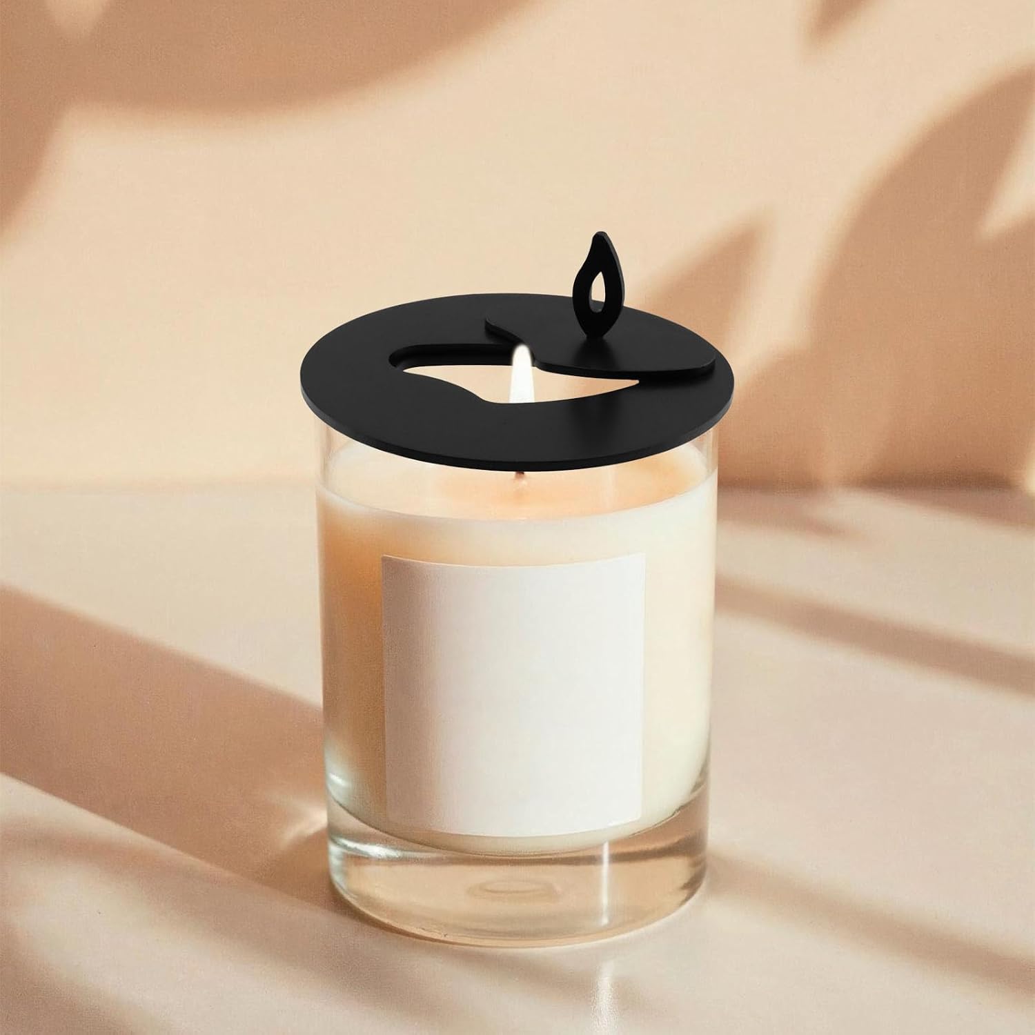 Dia 3.15" Candle Cover Black Cloud Candle Jar Lid Stainless Steel Candle Topper Candle Cover Sleeve
