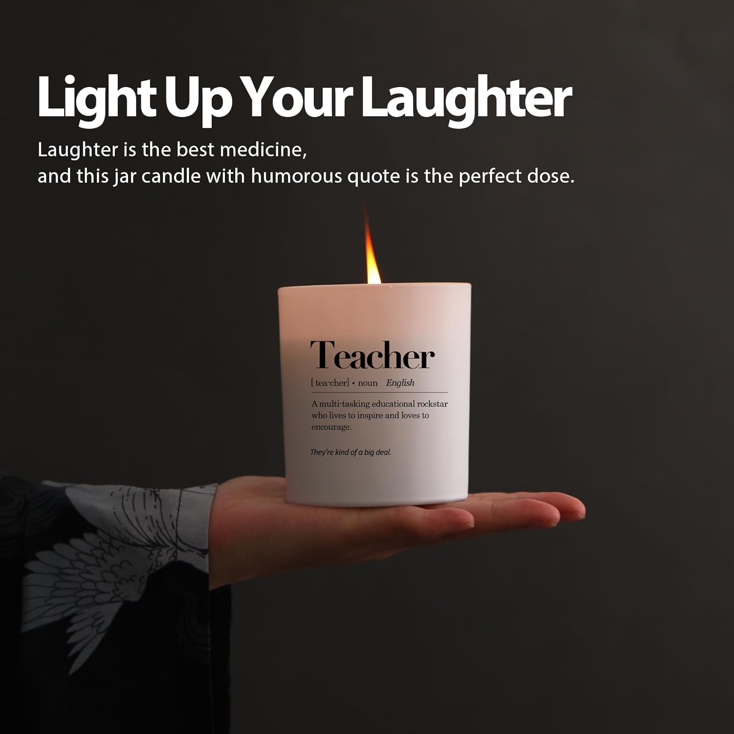 Teacher Definition Teacher Gifts Scented Candles Home Office Appreciation Gifts from Students End of the Year Gift to Professor Jar Candles Lavender Scent Soy Wax Candles 9.5 oz