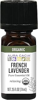 Aura Cacia Organic French Lavender, 0.25 FZ