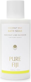 Pure Fiji Coconut Milk Bath Soak, Coconut Lime Blossom (14oz/415ml)