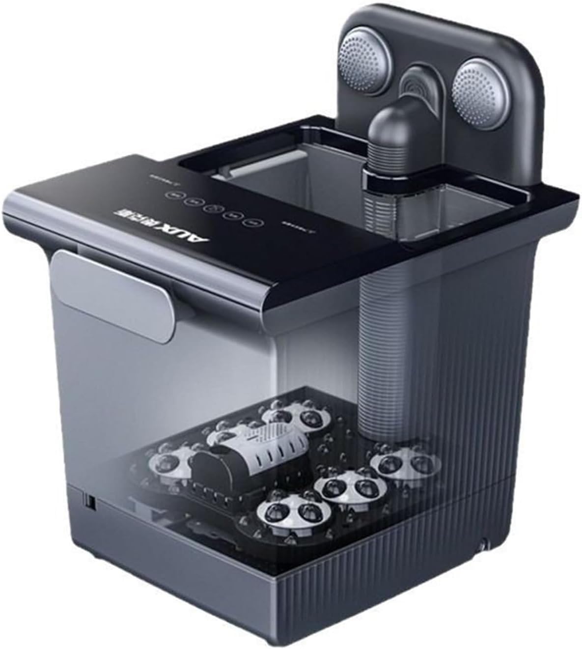 Foot Bath with Circulation Heat, Tub for Stress Relief, with and Massage Rollers, for Relaxation & Pain