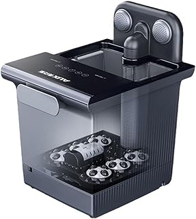 Foot Bath with Circulation Heat, Tub for Stress Relief, with and Massage Rollers, for Relaxation & Pain