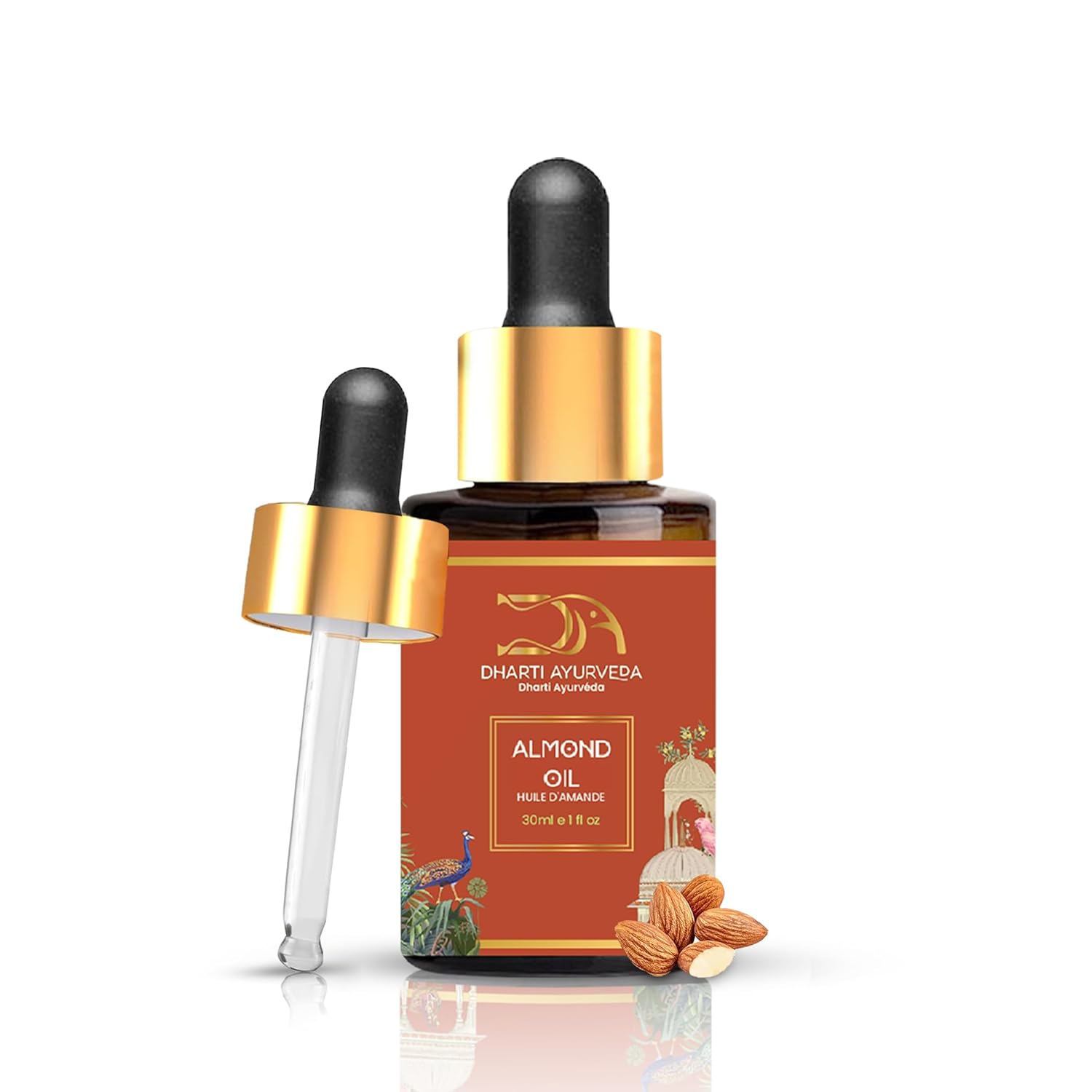 Almond Essential Oil with Dropper - 100% Pure Natural Undiluted and Plant Based - Premium Grade Aromatherapy for Skin & Hair Care, and Massage - 30ml (30, Almond)