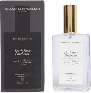 Dark Rose Patchouli Room And Linen Spray, Luxury Home Fragrance, Fabric Refresher, Air Freshener, Pillow & Bedroom Spray with Rose, Patchouli & Oud for Sultry Aroma & Ambiance