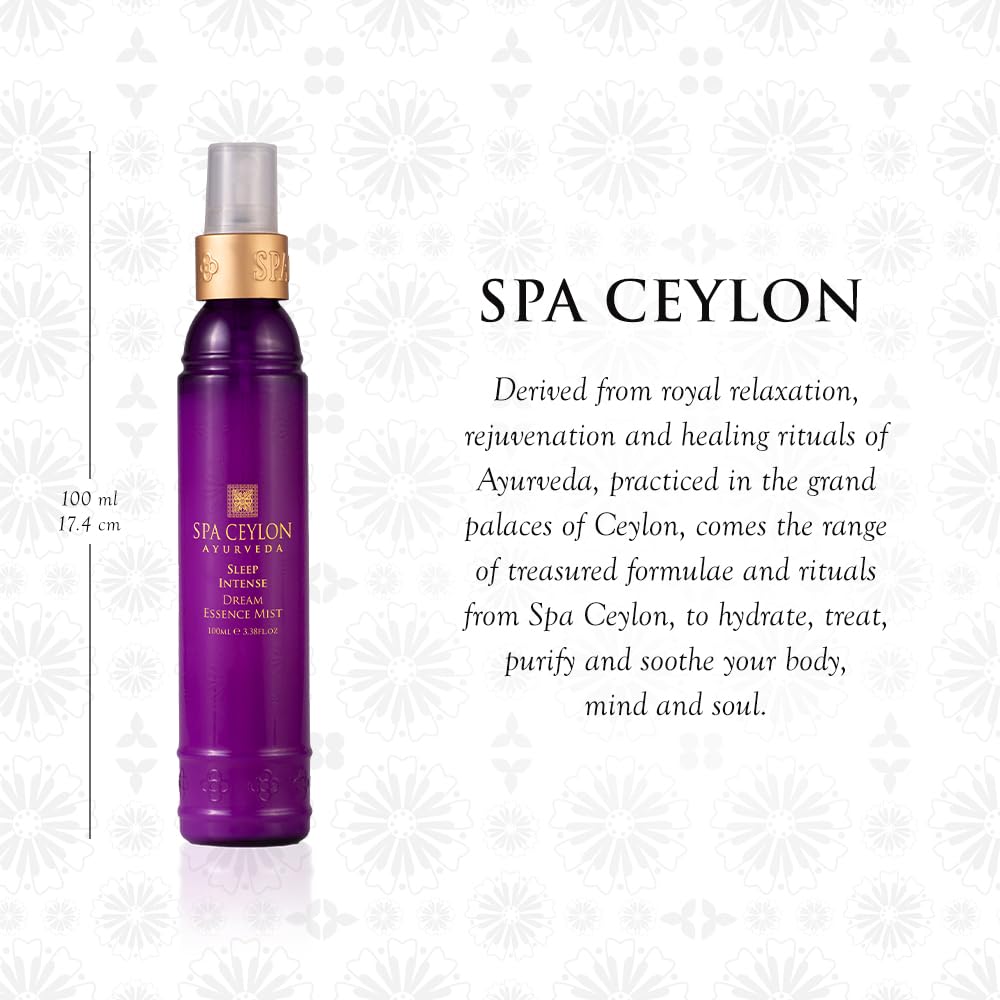 SPA CEYLON Sleep Intense Dream Essence Mist, Lavender Ylang Ylang Body Pillow Spray for Women, Calming Natural Sleep Body Spray, Aromatherapy 100ml
