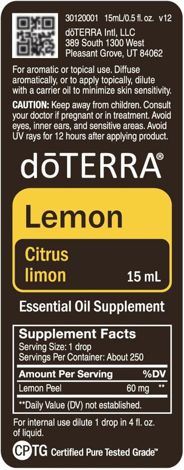 doTERRA Lemon Essential Oil - 15 mL
